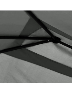 Gazebo con Montanti Rivestiti 3x4x2,6 m Antracite 160 g/m²