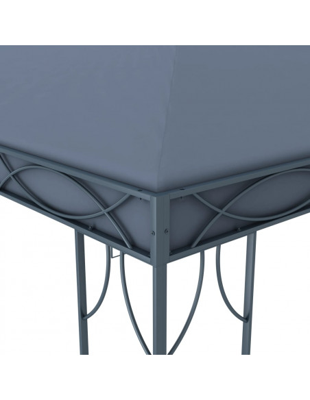 Gazebo con Stringa di Luci LED 300x300 cm Antracite