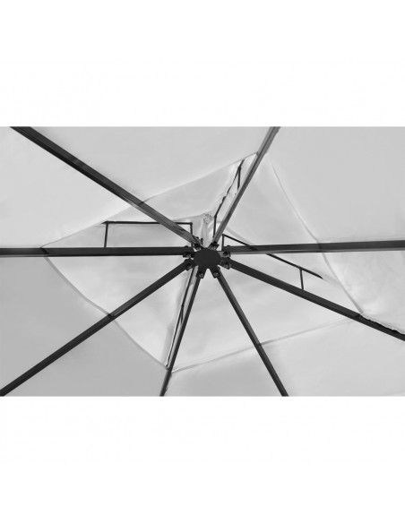 Gazebo con Tetto 3x4 m Bianco Crema