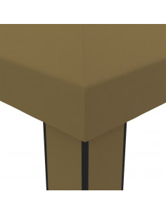 Gazebo con Tetto Doppio 3x6 m Grigio Talpa 180 g/m²