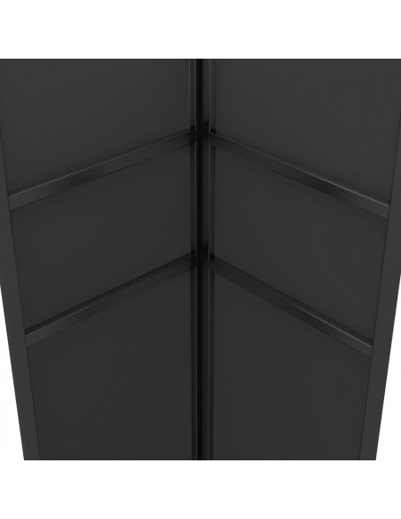 Gazebo con Tetto Doppio e Stringa di Luci LED 3x3 m Antracite