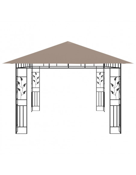 Gazebo con Zanzariera 4x3x2,73 m Talpa 180 g/m²