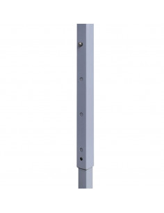 Gazebo Professionale Pieghevole 2x2 m in Acciaio Crema