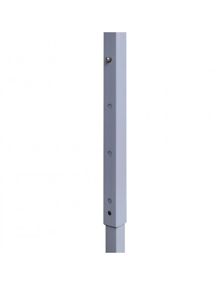 Gazebo Professionale Pieghevole 2x2 m in Acciaio Crema