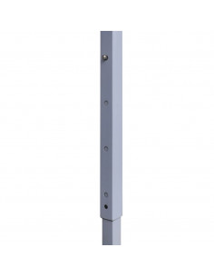 Gazebo Professionale Pieghevole 2x2m in Acciaio Antracite