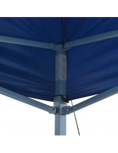 Gazebo Professionale Pieghevole 3x4m Acciaio Blu