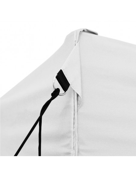 Gazebo Professionale Pieghevole 3x6 m Acciaio Bianco