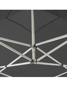 Gazebo Professionale Pieghevole Alluminio 2x2 m Antracite