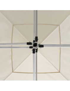 Gazebo Professionale Pieghevole in Alluminio 3x3m Crema