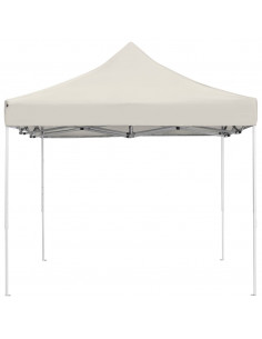 Gazebo Professionale Pieghevole in Alluminio 4,5x3 m Crema