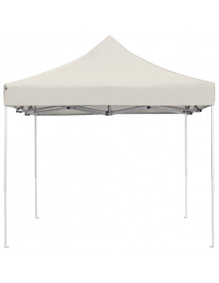 Gazebo Professionale Pieghevole in Alluminio 4,5x3 m Crema