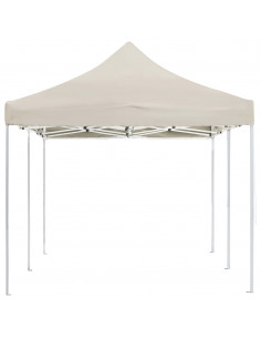 Gazebo Professionale Pieghevole in Alluminio 6x3 m Crema