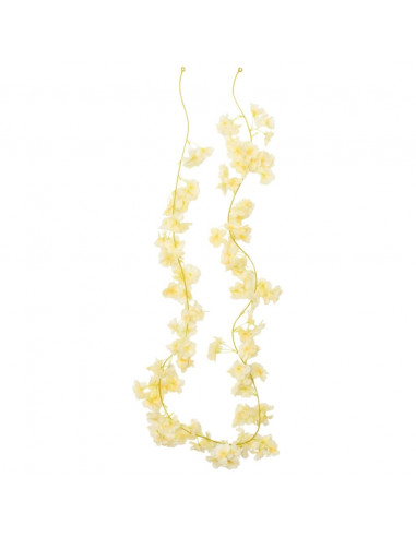 Ghirlande Fiori Artificiali 6 pz Champagne 180cm