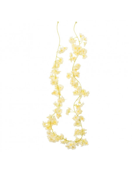 Ghirlande Fiori Artificiali 6 pz Champagne 180cm