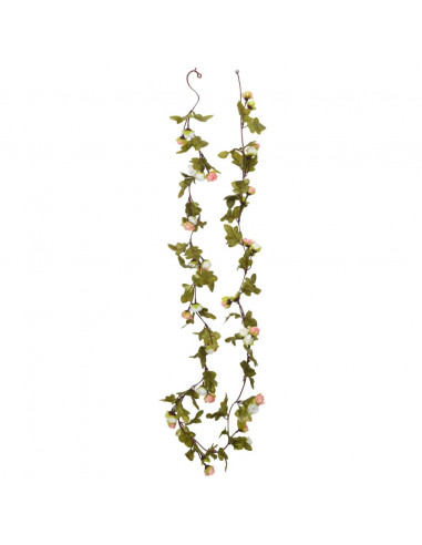 Ghirlande Fiori Artificiali 6 pz Champagne 215cm