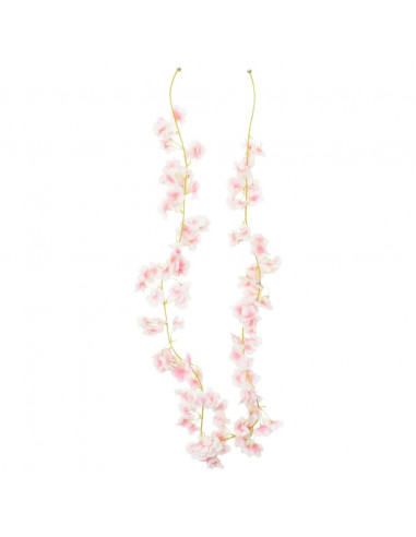 Ghirlande Fiori Artificiali 6 pz Rosa Chiaro 180cm