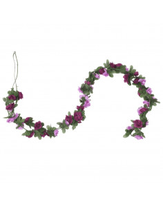 Ghirlande Fiori Artificiali 6 pz Viola Chiaro Primaverile 250cm