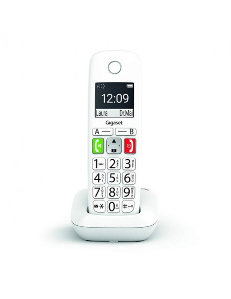 Gigaset E290 Telefono analogico/DECT Bianco Identificatore di chiamata