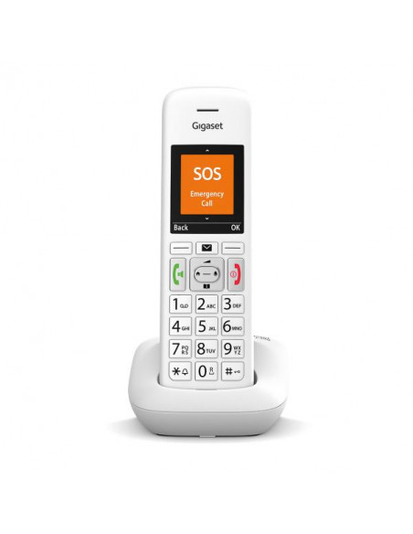Gigaset E390 Telefono analogico/DECT Identificatore di chiamata Bianco