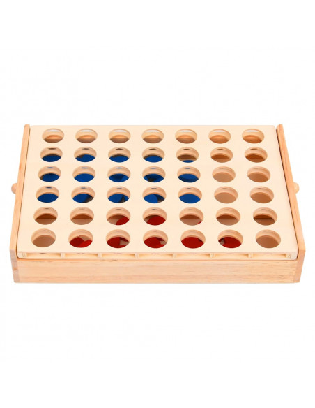 Gioco da Tavolo Forza 4 24x15x4 cm in Legno Massello