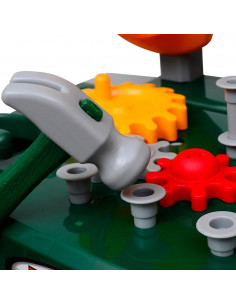 Gioco per Bambini Banco da Lavoro con Attrezzi Verde e Grigio