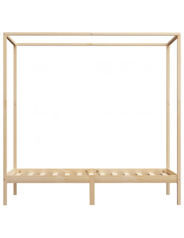 Giroletto a Baldacchino in Legno Massello di Pino 100x200 cm