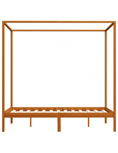 Giroletto a Baldacchino Marrone Miele Massello Pino 120x200 cm