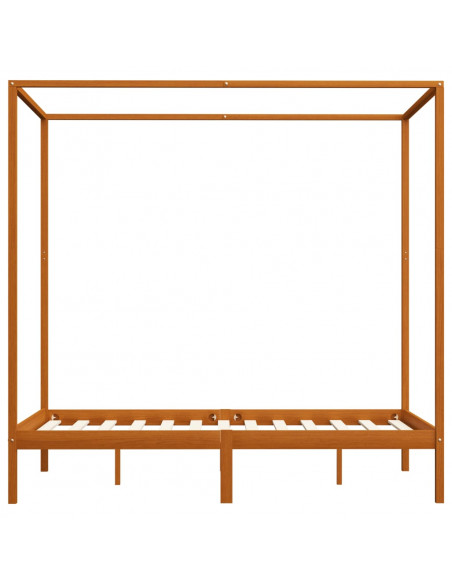 Giroletto a Baldacchino Marrone Miele Massello Pino 120x200 cm