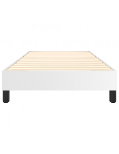 Struttura Letto a Rete a Molle Bianco 90x190 cm in Similpelle