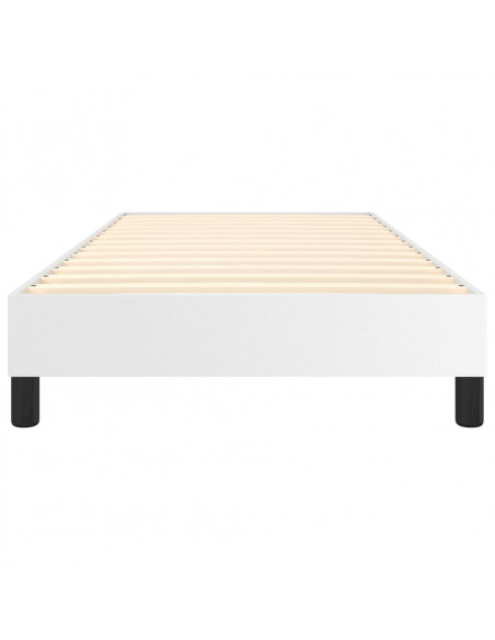 Struttura Letto a Rete a Molle Bianco 90x190 cm in Similpelle