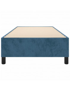 Giroletto a Molle Blu Scuro 100x200 cm in Velluto