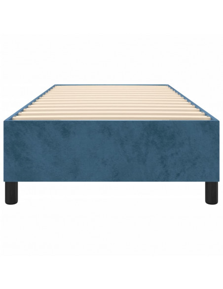 Giroletto a Molle Blu Scuro 100x200 cm in Velluto