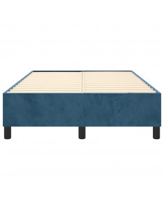 Giroletto a Molle Blu Scuro 120x200 cm in Velluto