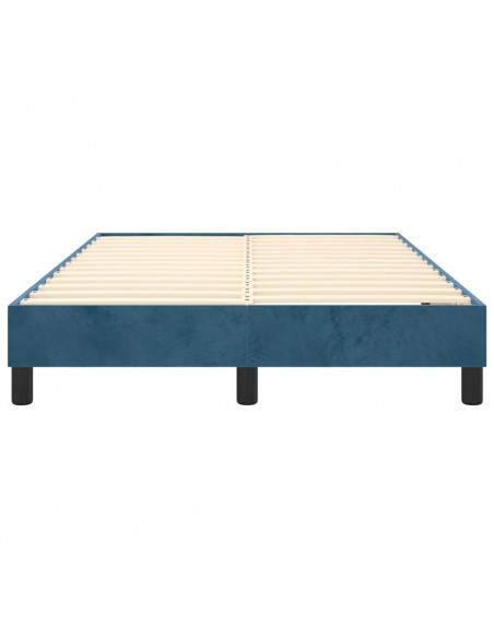 Giroletto a Molle Blu Scuro 120x200 cm in Velluto