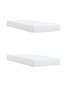 Giroletto a Molle con Materasso Bianco 200x200cm in Similpelle