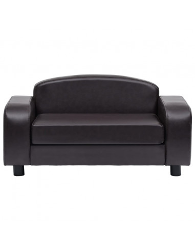 Divano per Cani Marrone 80x50x40 cm in Similpelle