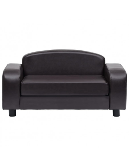 Divano per Cani Marrone 80x50x40 cm in Similpelle