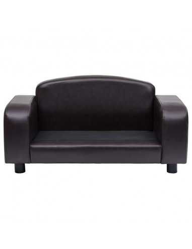 Divano per Cani Marrone 80x50x40 cm in Similpelle
