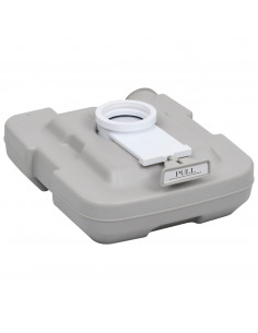 WC Portatile per Campeggio Grigio 10+10 L