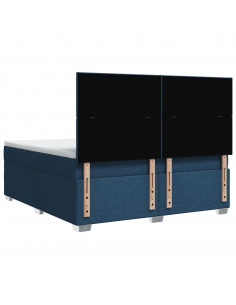 Giroletto a Molle con Materasso Blu 180x200 cm in Tessuto