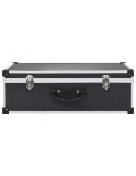 Custodia CD per 80 CD in Alluminio ABS Nero