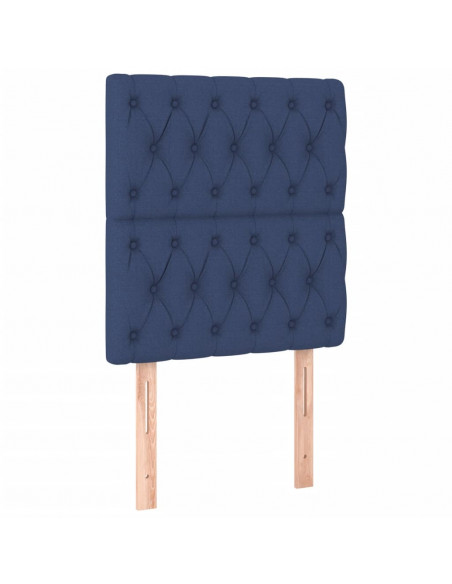 Giroletto a Molle con Materasso Blu 80x200 cm inTessuto