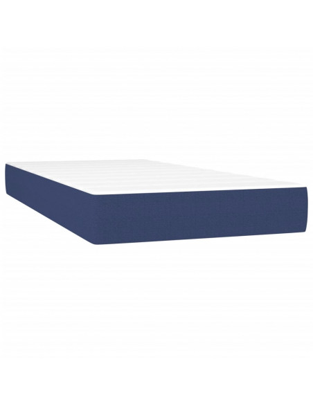 Giroletto a Molle con Materasso Blu 80x200 cm inTessuto