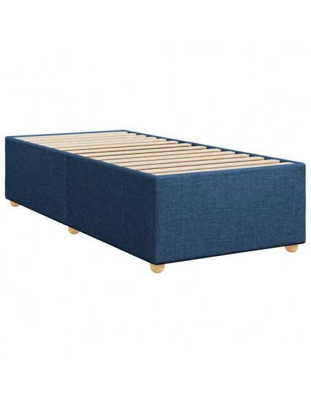Giroletto a Molle con Materasso Blu 90x200 cm inTessuto