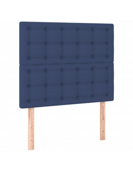 Giroletto a Molle con Materasso Blu 90x200 cm inTessuto