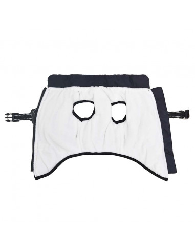 Cappotto Cani Imbracatura Impermeabile Riflettente Blu Navy S