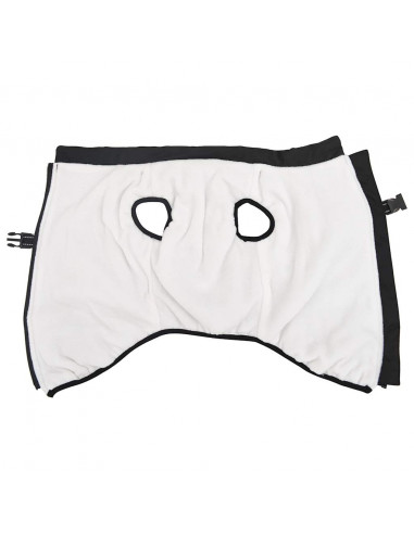 Cappotto Cani con Imbracatura Impermeabile Riflettente Nero L52