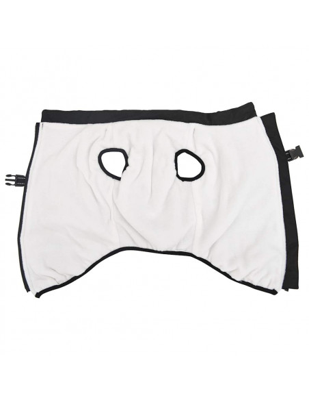 Cappotto Cani con Imbracatura Impermeabile Riflettente Nero L52