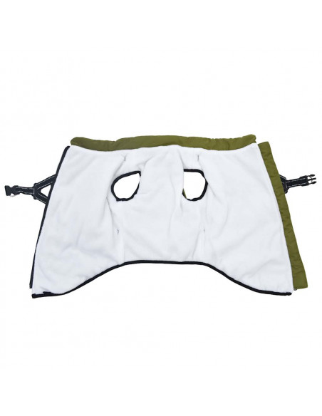 Cappotto Cani Imbracatura Impermeabile Riflettente Verde L48