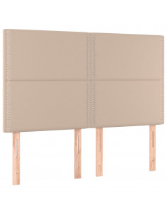 Giroletto a Molle con Materasso Cappuccino 140x200cm Similpelle